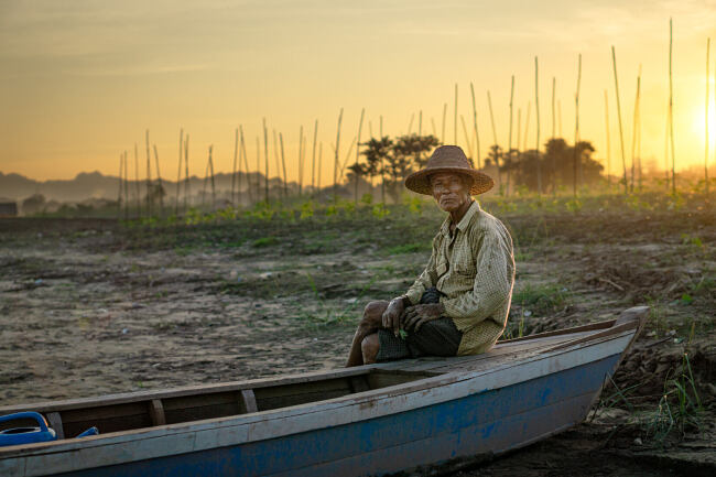 Portrait of a Farmer, Hpa An, Myanmar